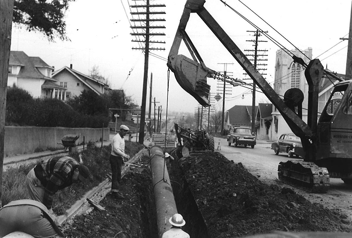 Construction 4th Street 1955